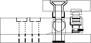 Figure 2. Self-aligning mount, based on a rocker pin load introduction. The top plate is held captive to provide lift-off protection and to restrict the horizontal movement